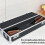 Portable Cutlery Transport Case With Lock-Silver password lock 2