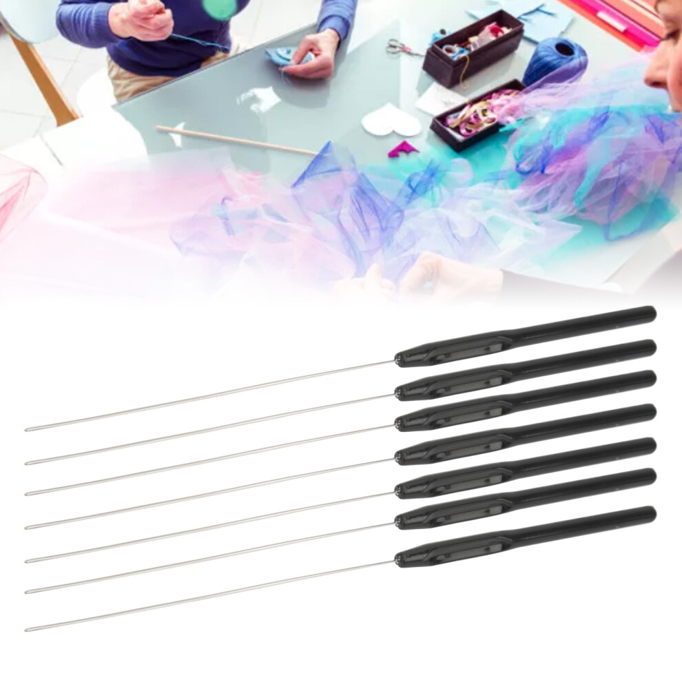 Unisex Light 7Pcs Plastic Hair Extension Loop Needle Threader - Weight & Handy