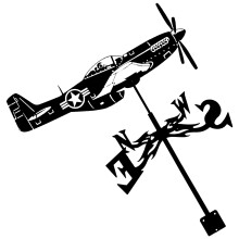 Girouette d'avion, girouette de chasse, décoration de jardin,