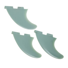 Easy Install 3pcs Green Paddle Board Fins for Inflatable Surfboards