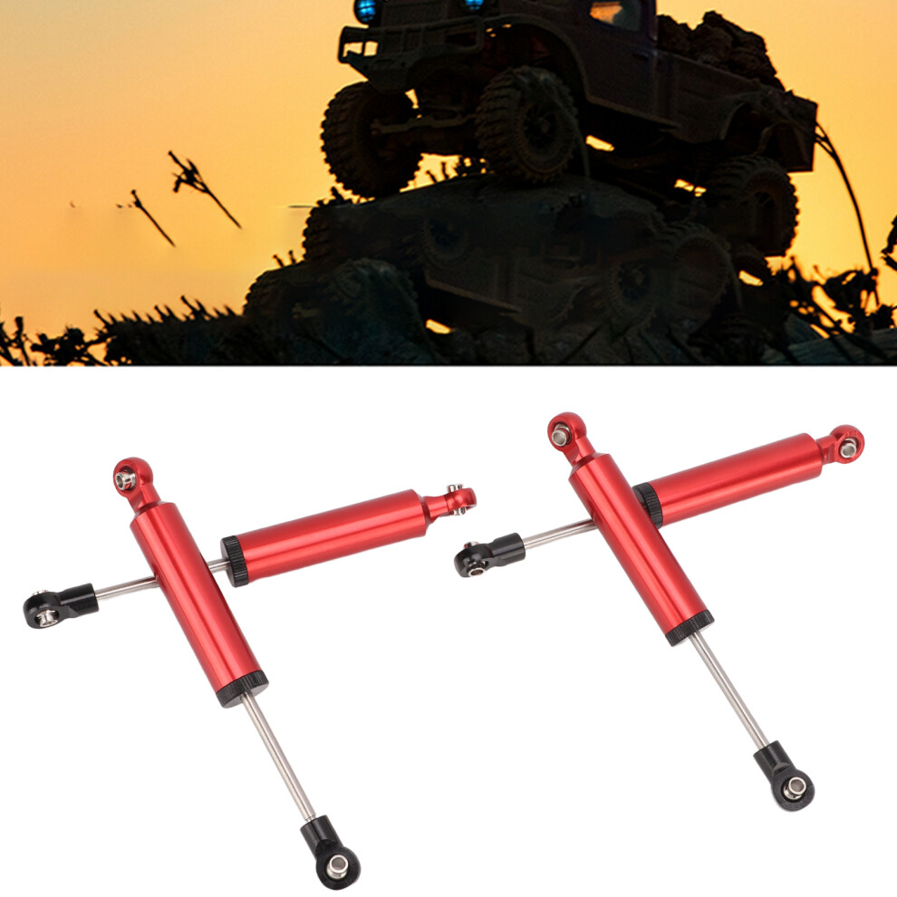 4Pcs Aluminum Alloy Rc Shock Absorbers 110Mm For 1/10 Climbing Car Red 4301357430783