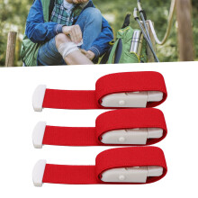 Notfall 3 Stück Rote Elastische Tourniquets für Erste Hilfe, 40 cm Elastisch