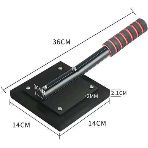 Tapping Block Rubber Flooring Tool For Tile Paving Clapper Mallet, Heavy-Duty Construction Tool 1