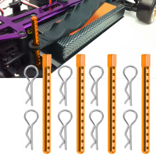 High Strength Aluminum RC Body Post with Buckle for 1/10 HSP 94102-94123, 60mm, Gold