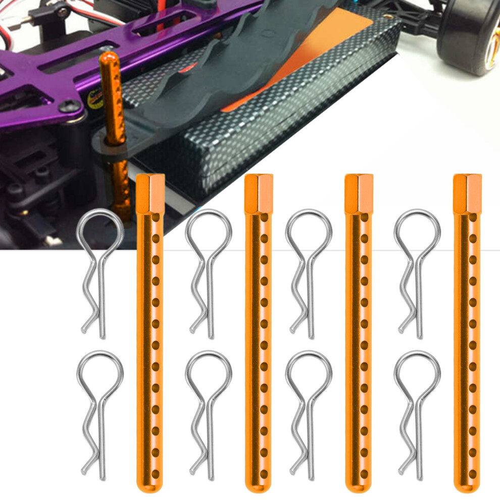 High Strength Aluminum Rc Body Post With Buckle For 1/10 Hsp 94102-94123, 60Mm, Gold 7901357431178