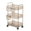 Clear Multifunctional Rolling Cart Multi Layer For-S 3-tier 1