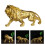 Lions Statue Resins Sculpture Classical Home Office Tabletop 2