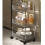 Clear Multifunctional Rolling Cart Multi Layer For-S 3-tier 3