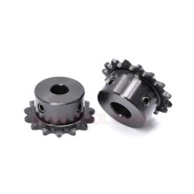 Industrial Sprocket Wheel Precision 24 Teeth 8mm Bore 45# Steel Blackened 04C Chain Compatible