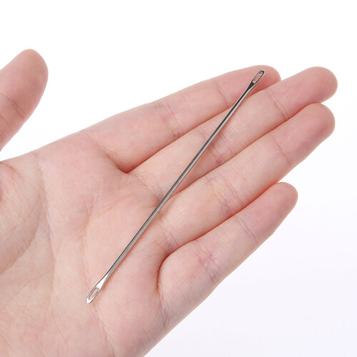 Double Eyed Transfer Needle Long Transfer Needle Fit-Silver 2