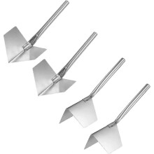 (As show, One size) Inside and Outside Corner Trowels 2.7 Inch Stainless Steel Drywall Corner Shaping Tool 2se