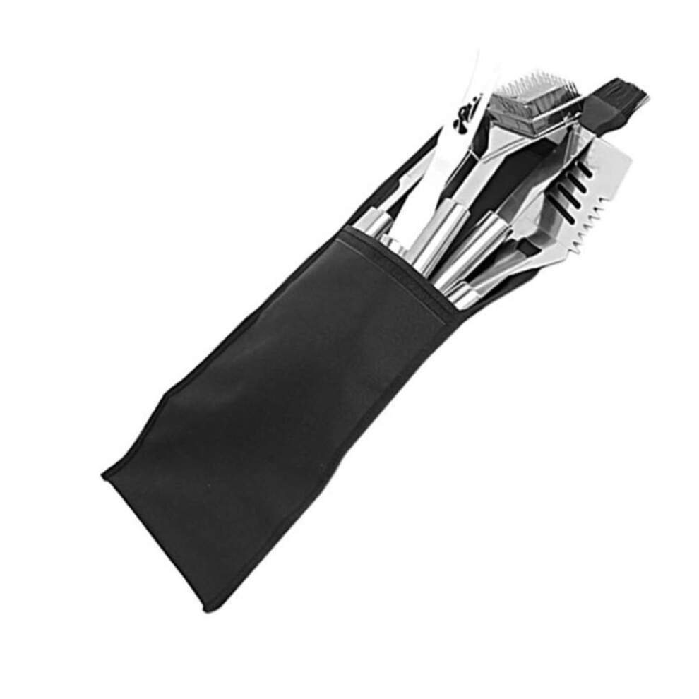 2Pcs Lightweight Bbq Tool Storage Bag Oxford Cloth Pouch For Bbq Accessories Grilling Tools Versatile Shoulder Bag Black 9339159946909