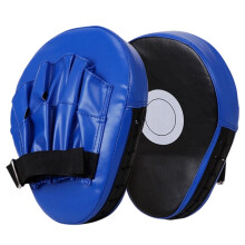 Curved Focus Pads For Boxing Training Mitts, Muay Thai Kickboxing Pads, Adjustable Hook Loop Strap, Air Mesh Fabric