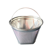 304 Stainless Steel Cone Coffee Filter Permanent Fine Mesh-M