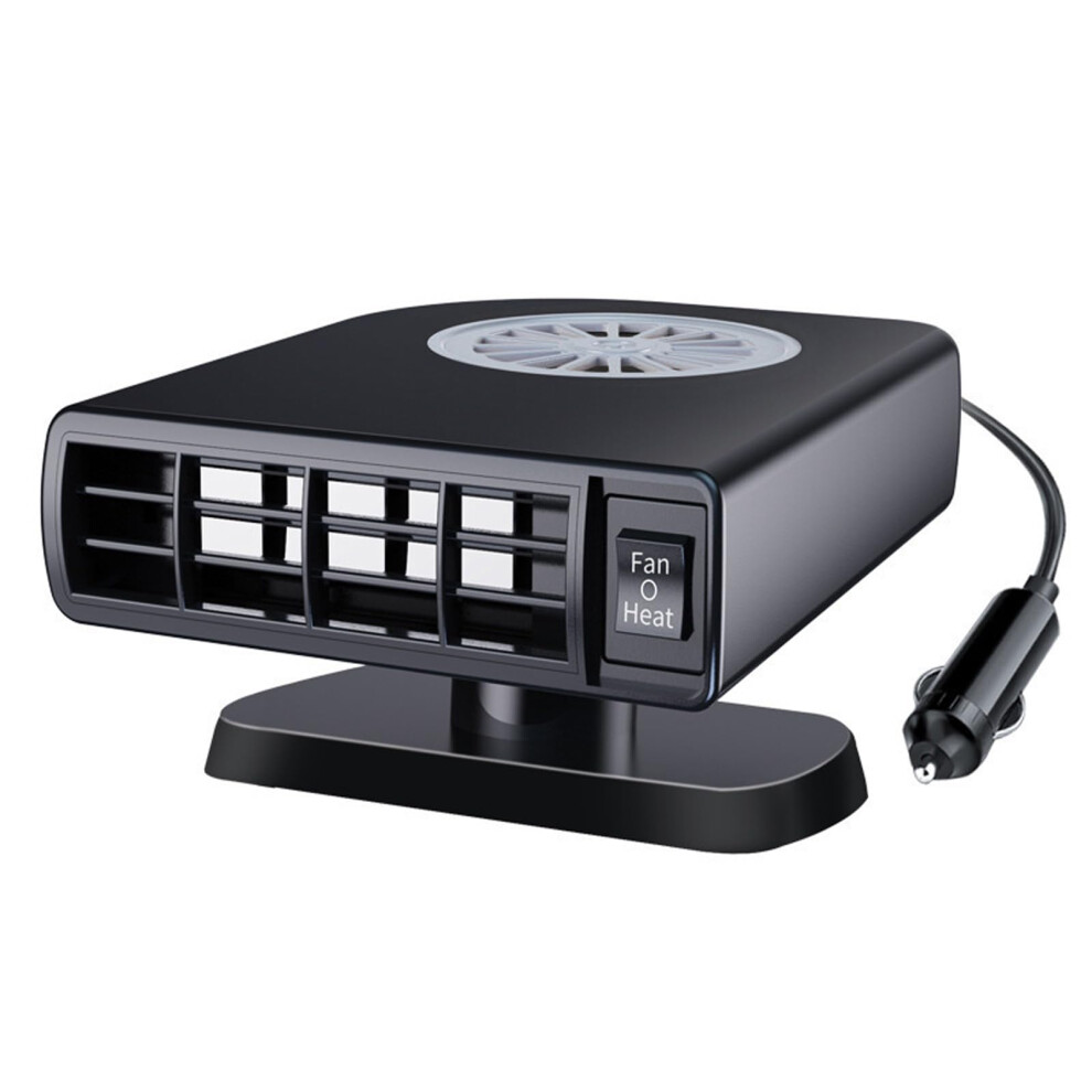 Car Heater Defroster 12V/24V 2 In 1 Heating And Cooling Windscreen Defogger Fan For Defrost Defogging Cigarette Lighter 9339159947067