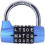 (As show, One size) 5 letter combination lock, directional lock, padlock letter code, word lock combination lock (blue)_A 1