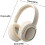 Wireless Headset For Computer And Phone Ergonomic Fit Foldable Over-Ear Earpiece Khaki 4