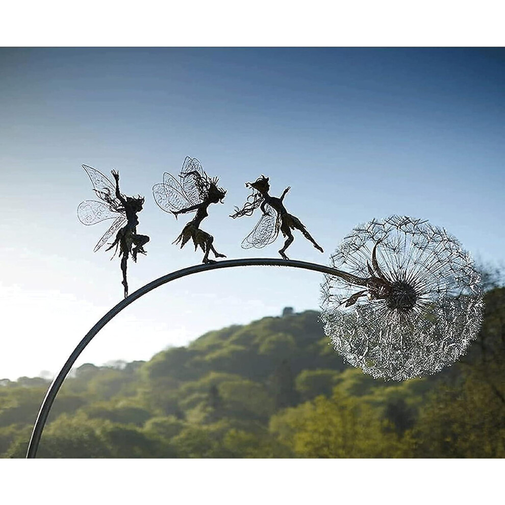 Kikidex (As Show, One Size) Metal Garden Statue For Garden Decoration