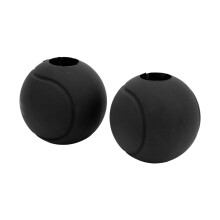 Silikon Geschwungener Barbell-Griff 6,6x7cm Dick, rutschfest, schwarz