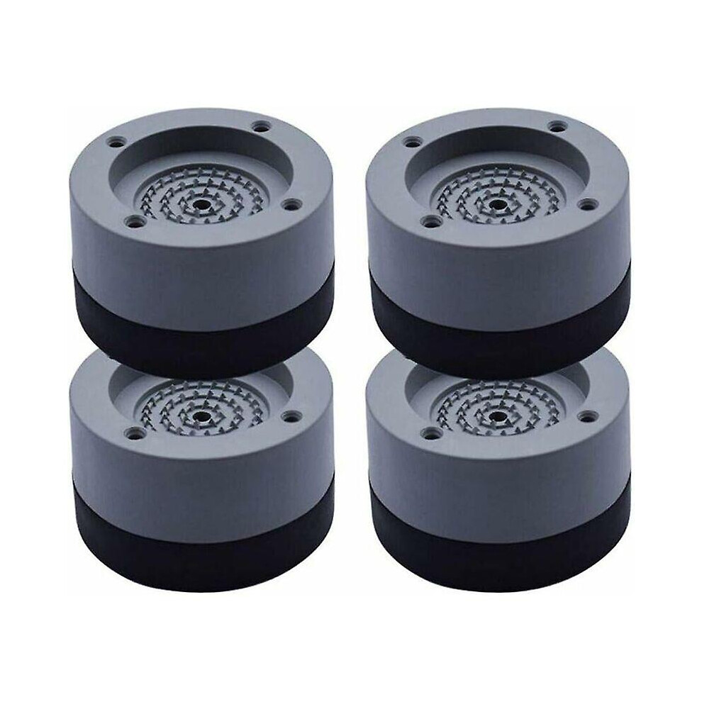 Kikidex (As Show, One Size) 4Pcs Anti Vibration Pads Anti-Vibration Pad Universal Washing Machine Feet Stabilizer Pedestal For Washing Machine Refrigerator