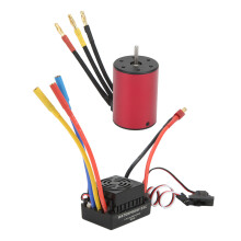 S3650 2300KV Waterproof 60A Brushless ESC & 36x50mm Red Motor Kit for 1/10 RC Car