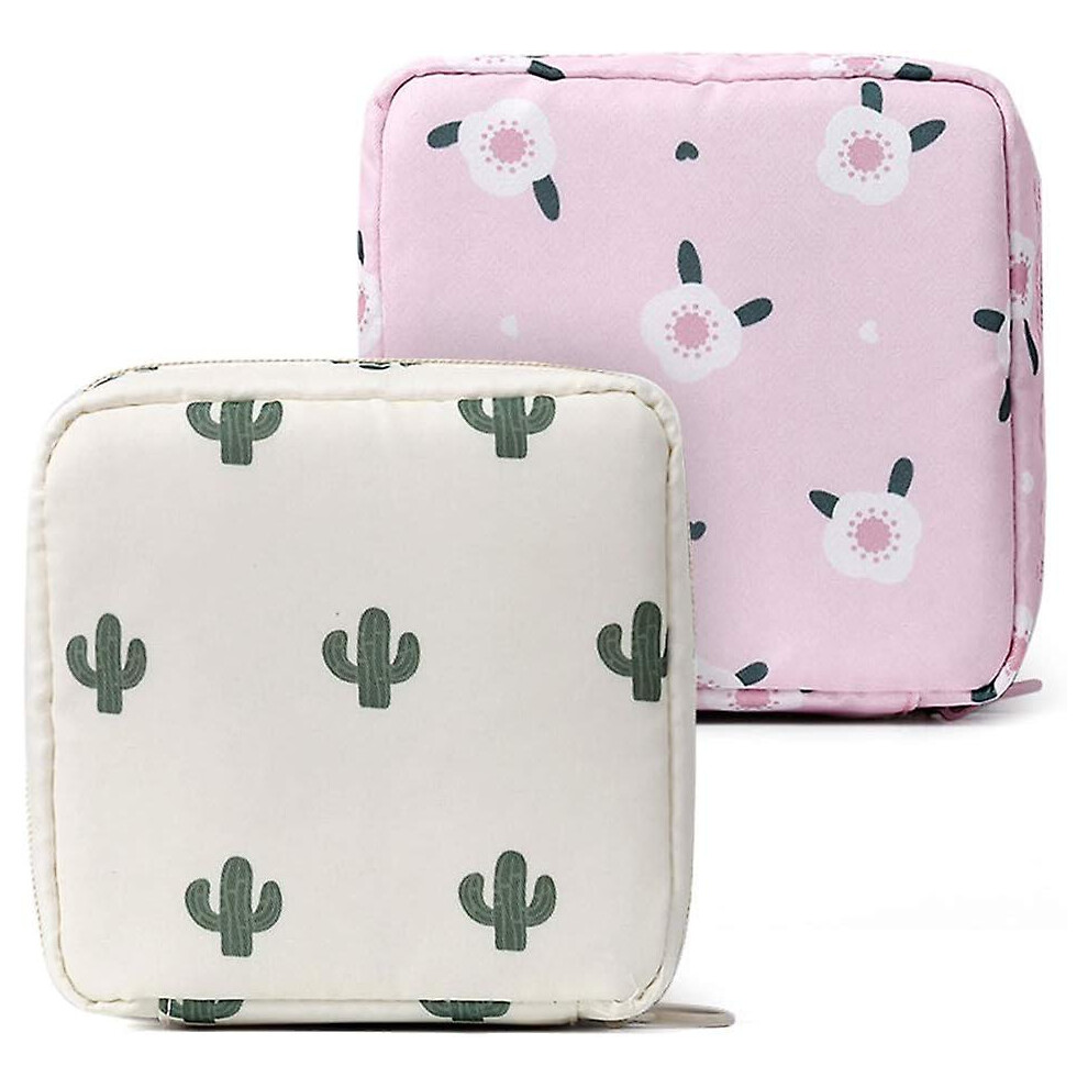 Kikidex (As Show, One Size) Sanitary Napkin Storage Bag,Menstrual Cup Pouch,Nylon Portable Sanitary Napkin Pads Storage Bags Feminine Menstruation