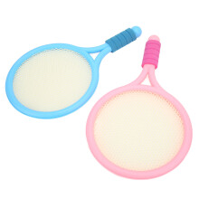 Kids Badminton Racket Set with Rubber Ball, 23x2x39cm, ABS