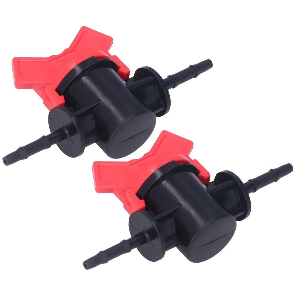 2Pcs Abs Plastic Liquid Flow Regulator Valve 3.5Mm Od Water Control Stop Valve 7641357433337