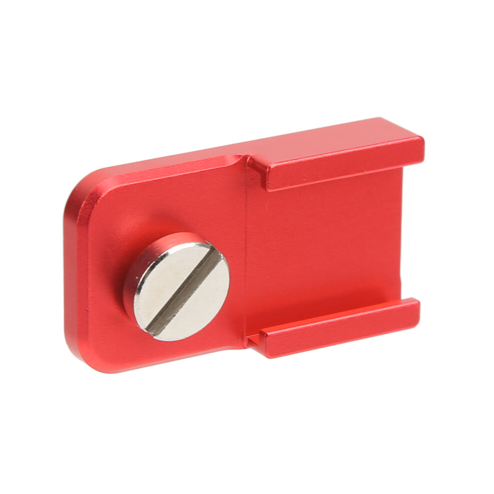 Aluminum Alloy Camera Cold Shoe Mount Adapter With 1/4In Screw 3461357434431