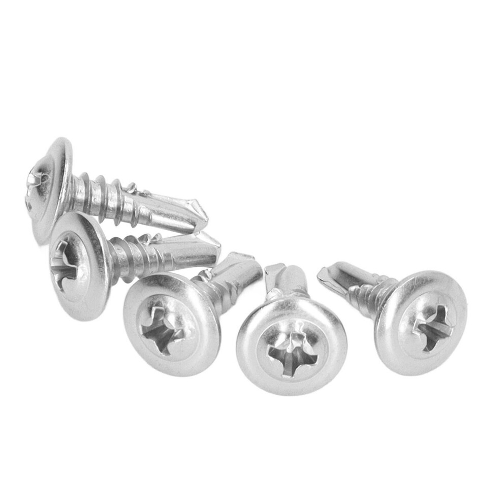 Self Tapping Screws In 410 Stainless Steel 4.8X16mm With Round Head 100Pcs 5031357435028