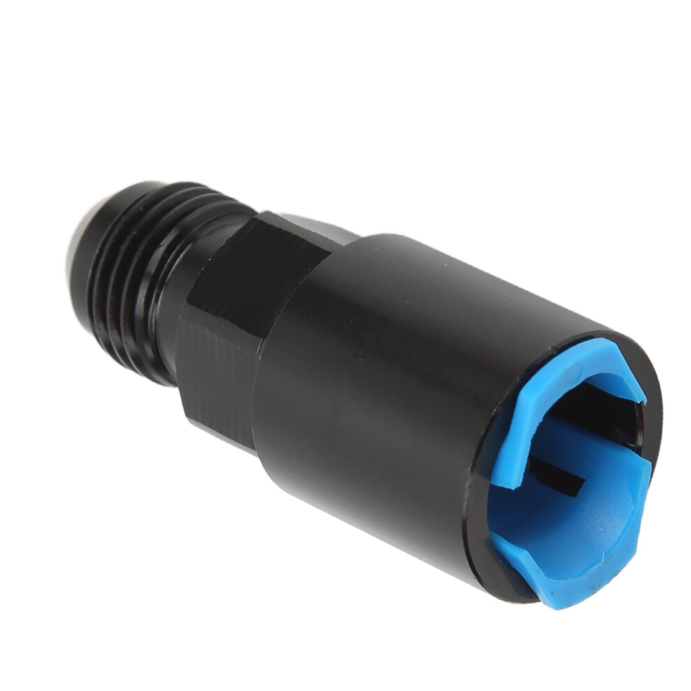 An6 Efi Adapter Male Quick Disconnection Anodized 6061ÂT6 Aluminium Black 3371357435232