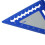 4inch Aluminium Triangle Ruler Measuring Tool Protractors-Blue 3