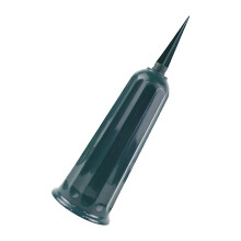 Plastic Cemetery Grave Flower Vases Easy Insert Spikes-Green