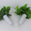 Plastic Cemetery Grave Flower Vases Easy Insert Spikes-Green 6