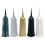 Plastic Cemetery Grave Flower Vases Easy Insert Spikes-Green 2