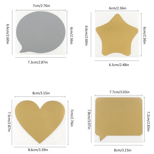 20Pcs Self Adhesive Scratch Cards Scratch-gold dialog box 2