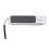 Notfall-Solarradio mit LED-Licht, Kurbel, USB, Weiß 3
