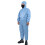 Universal Polyester Anti Static Coverall with Hood, Dustproof, Blue S 4