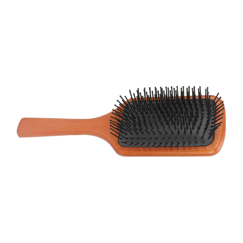 Wooden Massage Paddle Hairbrush with Anti-Static Design for All Hair Types