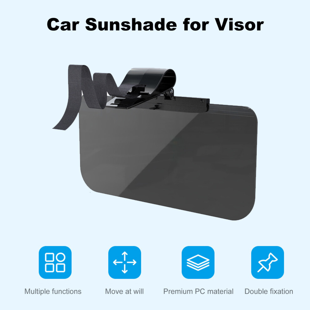 Anti Sun Glare Car Visor Extender Uv Goggle, Model Sd-2306, 34.5X16.5cm 8781357440634