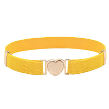 Stylish Waist Band Girls Elastic Belt Teens Waiststrap-Yellow