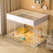 Cat Playpen K Onecolor 111x75x65 Cm Detachable Metal Wire Enclosure With Door For Small Animals