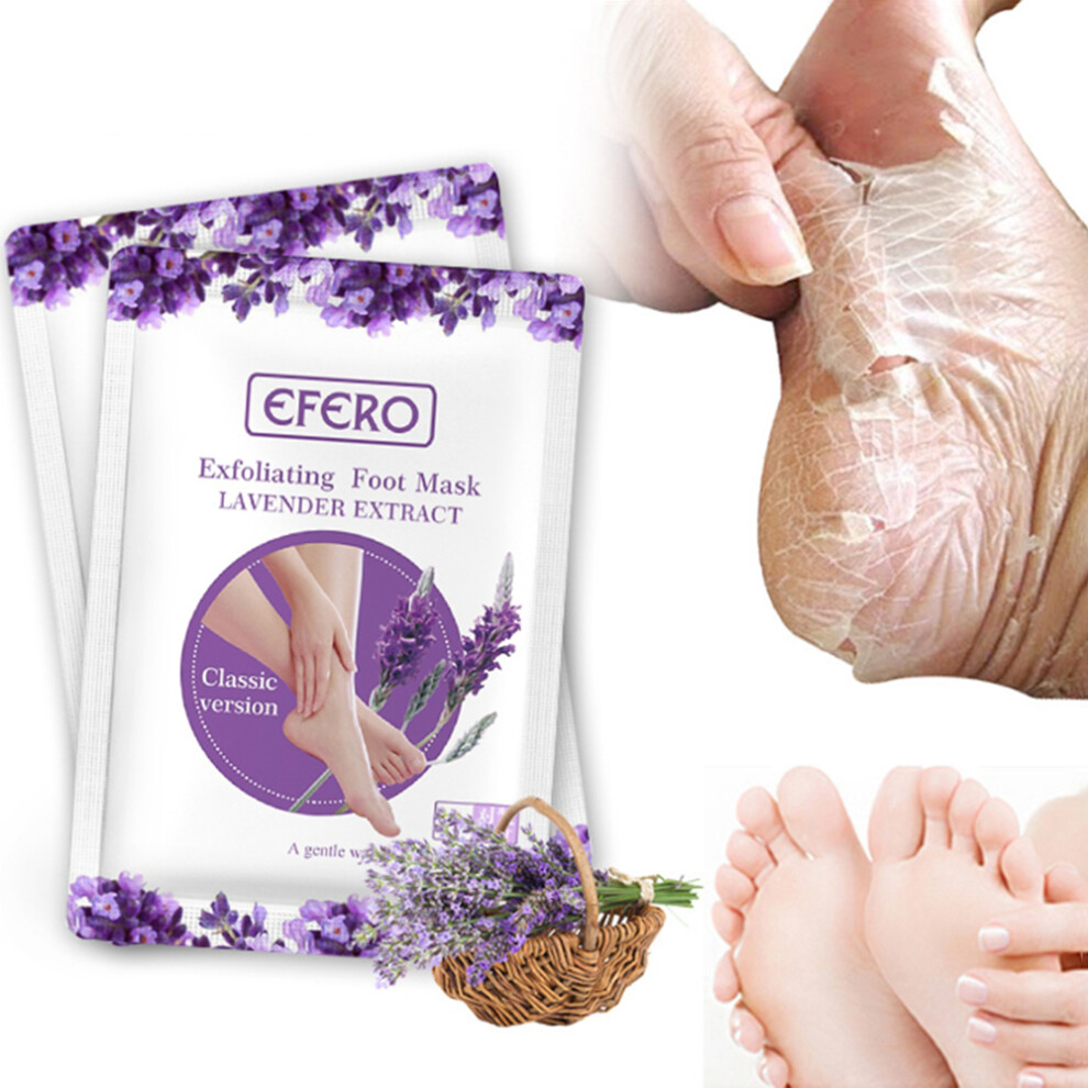 Lavender Foot Mask Pair Â Exfoliating, Moisturizing, Callus Removal