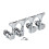 Bass Opened Machine Head Replacement for 4 String-Silver left 6