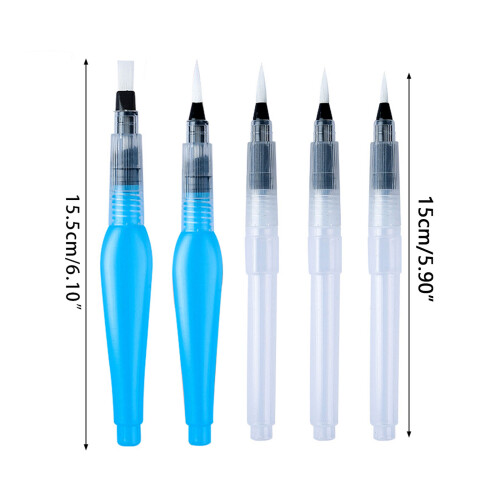 3/6PCS Refillable Paint Brush Fit for- 3 blue rod tips 1