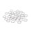 Mini Split Keychain Buckle Circle Clip Keychain Making-Silver 1