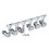 Bass Opened Machine Head Replacement for 4 String-Silver left 5