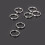 Mini Split Keychain Buckle Circle Clip Keychain Making-Silver 2