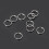 Mini Split Keychain Buckle Circle Clip Keychain Making-Silver 3