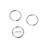 Mini Split Keychain Buckle Circle Clip Keychain Making-Silver 6